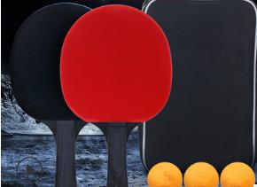 Chine le ping-pong en bois de peuplier d'épaisseur de 6.4mm a placé la poignée droite noire trois-étoiles olympique d'hiver à vendre