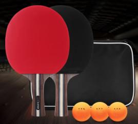 Chine Le ping-pong de la lame A12 de Paulownia de noix a placé la poignée droite en caoutchouc inverse de haute éponge élastique à vendre