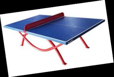 China Blue Outdoor Table Tennis Table With 4 Inches Wheel Plastic  Net Weight 1.5 Lbs for sale
