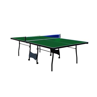 China Tournment Indoor Table Tennis Table 4 PCS Top With Wheel Auto Safety Lock Post Net for sale