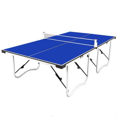 China Da parte superior oficial de Ping Pong Table 4PCS do tamanho do MDF de 15MM pé dobrável do metal com as bolas das pás da rede do cargo à venda