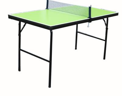 China Mini Kids Table Tennis Table met Been en Kader 12mm MDF Hoogste Multifunctie Te koop