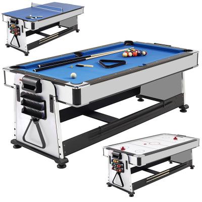 China Combinado dentro da tabela de jantar de Ping Pong Table With Billiard Airhockey à venda