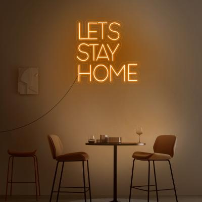 China Custom Design Silicon Hotel Neon Sign Lighting Acrylic Home Decorative LED Sign Free Shipping for sale