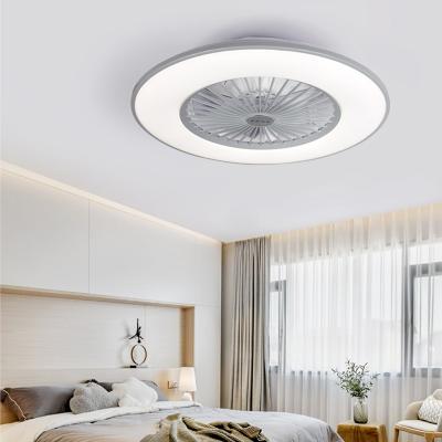 China Energy Saving Trust Dropshipping Modern Music Ceiling Fan DC APP Control Invisible Bladeless Ceiling Fan with Light for sale