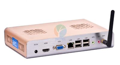 China Alluminum Industrial Fanless Mini PC Computer with Home Multimedia Center for sale