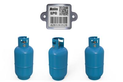 China Cylinder Barcode Tag For Household LPG Cylinder Durable For At Least 20 Years for sale