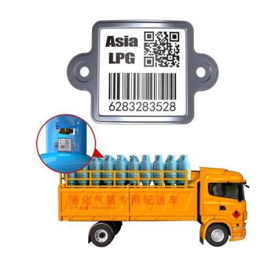 China Hoge - temperatuur - Weerstandsuid QR Streepjescode voor LPG-Cilinder het Volgen Te koop