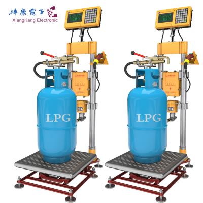 China Class 3 LPG Gas Cylinder Filling Machine Propane Lpg Gas Filling Scale for sale