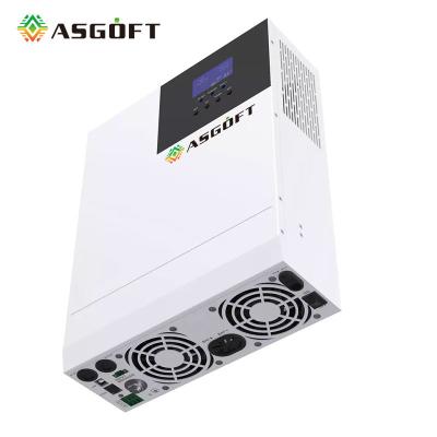 China 5kw 6kw 5000w Hybrid Pure Sine Wave Off Grid MPPT Solar Inverter With MPPT Charger for sale