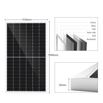 China Flexible Solar Monocrystalline PV Panels Mono Half Cell 100watt 150 Watts 500w For Home Energy Storage System for sale
