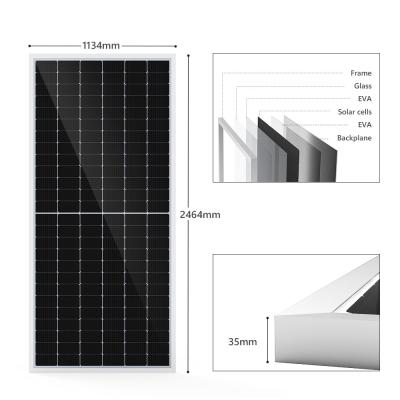 China ASGOFT Glass Solar Mono Monocrystalline Pv Cell Film Panels 600w for sale