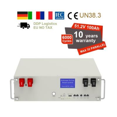 중국 5Kw 51.2V 100Ah 5kWh Lifepo4 배터리 팩 판매용