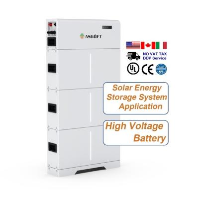 China Home High Voltage Energy Storage 10kwh 15kwh 20kwh Solar Lifepo4 Lithium Battery for sale