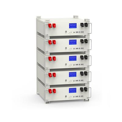 China 51.2V 100Ah DC Energy Storage System Home Stacked Rack Mounted LiFePO4 Battery for sale