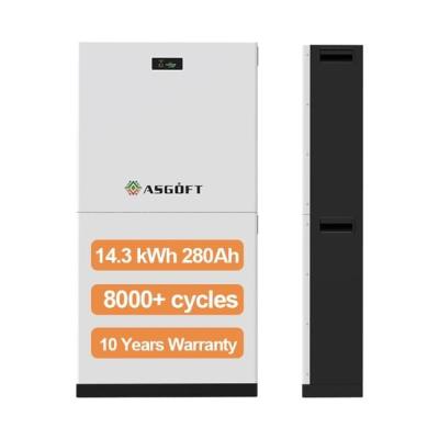 China 8000 Cycles Solar Battery LiFePO4 51.2V 280Ah 15Kwh Energy Storage Battery for sale