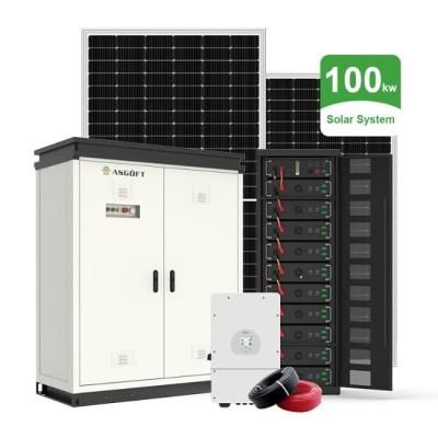 China Complete 50Kw Hybrid Solar Energy System 100Kw With 100kWh Battery Power Set for sale