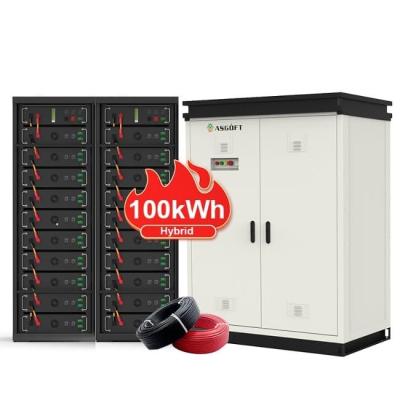 China 50KWH 100KWH Off Grid High Voltage Industrial Commercial Energy Storage Solution for sale