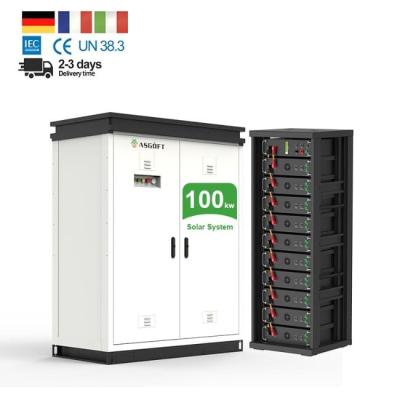 China High Voltage 50kWh LiFePo4 Lithium Battery 100kWh For Solar Energy Storage System for sale