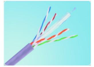China revestimento de PVC de 4P 23AWG CAT6 UTP LAN Cable como a expedição de cabogramas horizontal do assoalho à venda