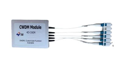 Chine 2 multiplexeur de WDM de fibre de perte par insertion de module de /4Channels DWDM bas à vendre