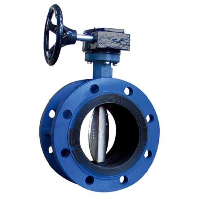 China Manual Cast Iron NBR Butterfly Flange Valve For Water Supply And Drainage for sale