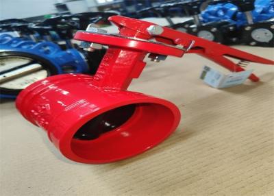 China Clamp Connection Water Medium Handle Power Butterfly Valve Fire Protection à venda