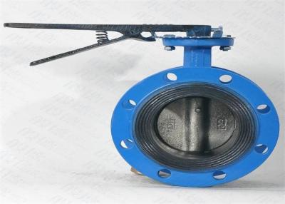China Cast Iron Flanged Butterfly Valve PN 1.0 Mpa Centerline Lightweight for sale