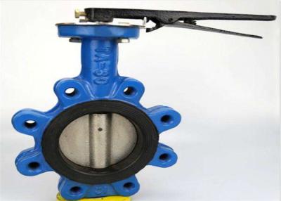 China Pin Stainless Steel Lug Butterfly Valve , Handle Cast Iron Wafer Type Butterfly Valve for sale
