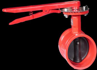 China Hoop Butterfly Fire Protection Valves Card Line Rustproof Ductile Iron for sale