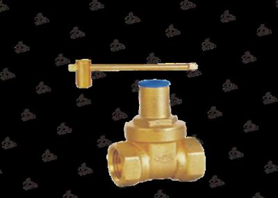 China Internal Thread Gate Brass Water Valve With Lock Practical Resilient 1.6mpa for sale