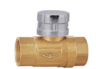 China Forged Ball Brass Water Valve Magnetic Lockable Thread End Anti Erosion for sale