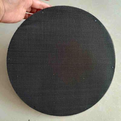 China Extruder Screen Pack Filter Disc Black Wire Mesh Cloth 0.15mm-0.6mm for sale