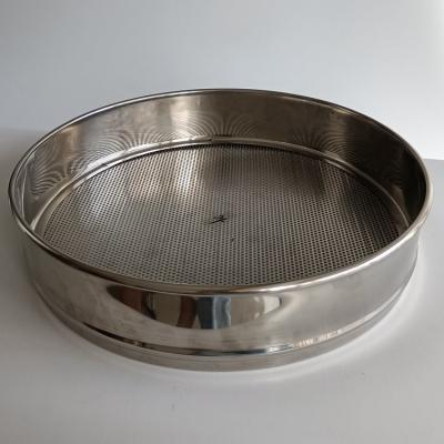 China Double Layer 350mm SUS304 Soil Testing Sieves Machine Stamped Frame for sale
