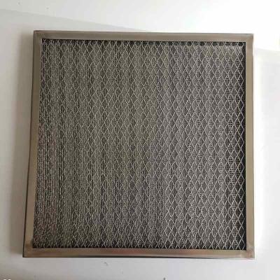 China Square Aluminum Frame 3-5um Mesh Demister 50cm Thickness Anti Rust for sale