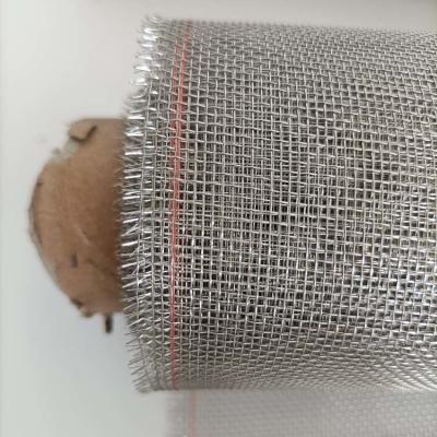China 0.1m-2m Width 24 Mesh Stainless Steel Screen Midge Proof Mesh Silver Color for sale