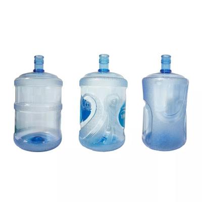 China Blue PC 5 Gallon Water Bottle Round Body Recyclable OEM For Drinking Bottled Water Te koop