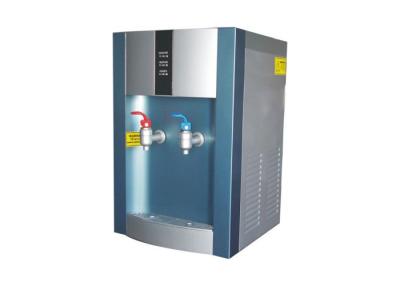 China Silver Blue Color Tabletop Hot and Cold Water Dispenser ABS Plastics Housing Material for sale