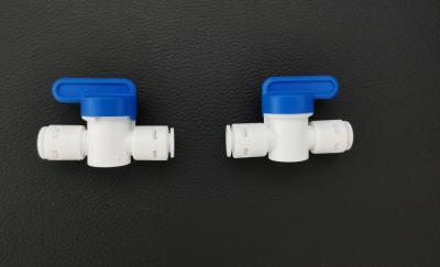 China Blue Manual Handle PP Plastic Water Connectors High Flow For Water Dispenser for sale