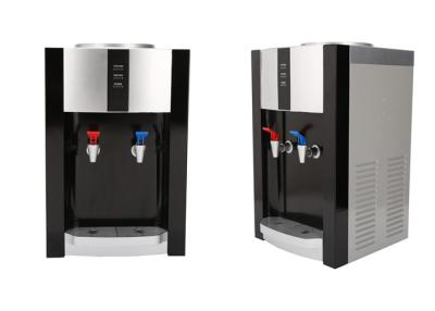 China Bottled Desktop Water Dispenser Hot and Cold WaterDispenser Silver Black Color ABS Plastics Housing for sale