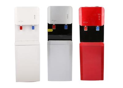 China Three Colors Free Standing Hot And Cold Water Dispenser With Child Safety Lock for sale