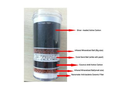 China Altura total mineral da fase 18.2cm dos filtros em caixa 6 de água da substituição à venda