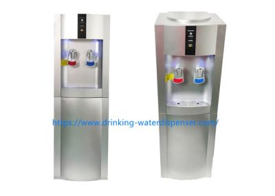 China POU Silver Color Free Standing Water Dispenser Filter With Reheating System for sale