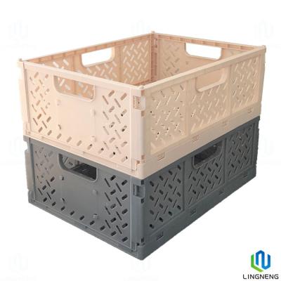 China Multi Functional Portable Folding Storage Crate , Plastic Collapsible Crates For Storage for sale