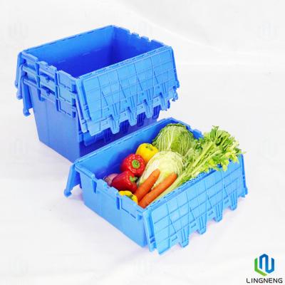 中国 工場用 プラスチック製 引越し箱 リサイクル可能 積み重ね可能 プラスチック製 収納箱 箱 販売のため