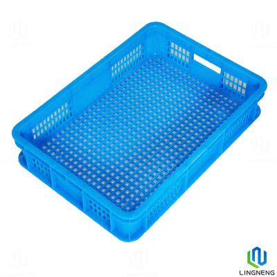 China 1300g Plastic Fruit And Vegetable Crates Nestable / Stackable Plastic Vegetable Boxes for sale