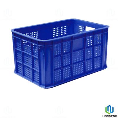 China Customized Large Rectangular Milk Crates 40L Plastic Turnover Crate for sale