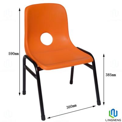 China Recyclable Plastic Bright Colored Chairs Stackable Plastic Chairs For Kids for sale