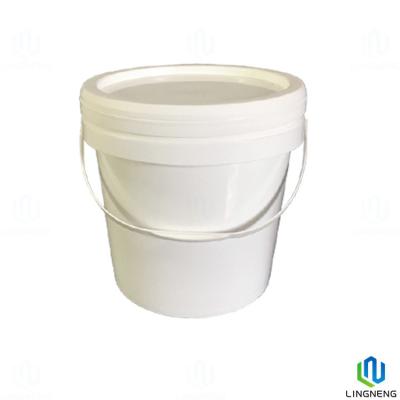 China Custom Logo Drums Container 10L Plastic Bucket Crate & Bin With Lid And Handle for sale