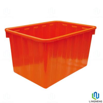 China 160L Plastic Container Tank Stackable Nestable Plastic Storage Tanks for sale